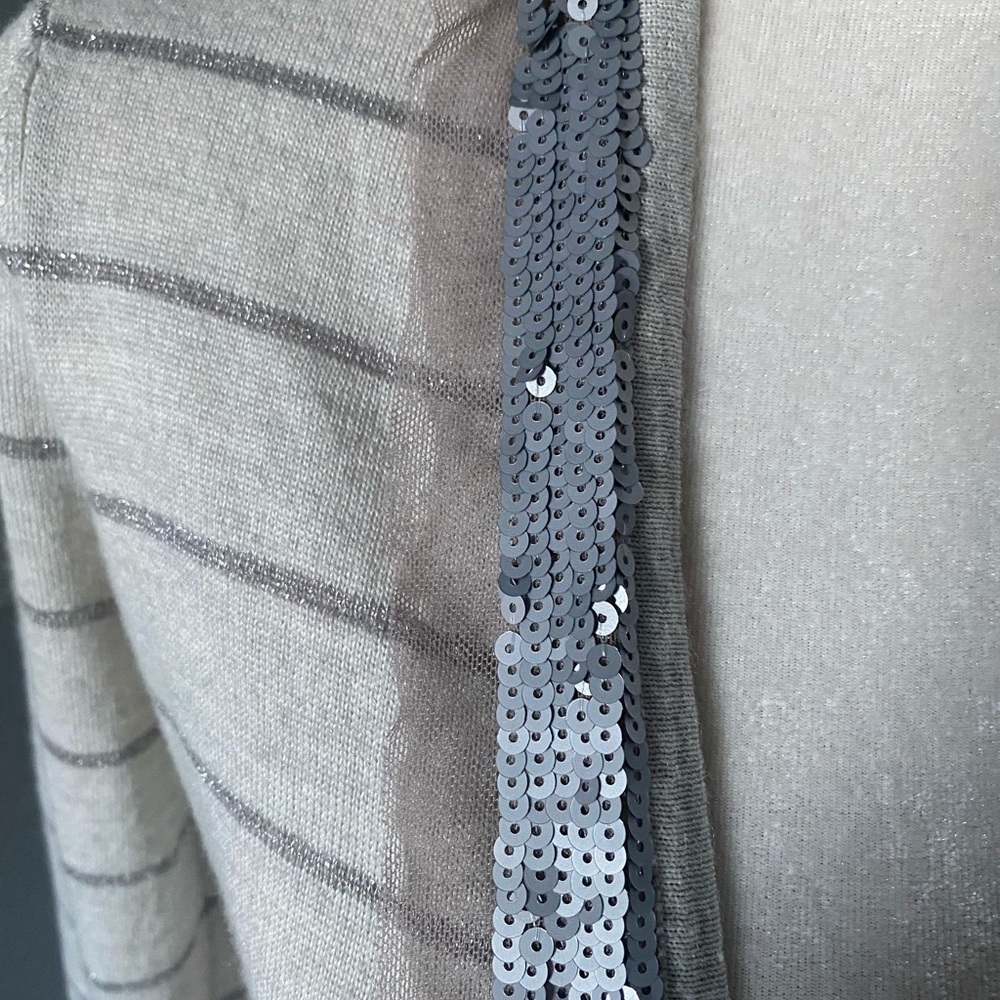 LOFT Sequin Trim Sweater - Picture 4 of 8